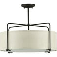 thumbnail image 4 of P350110-020-Progress Lighting-Kempsey - 11 Inch Height - Close-to-Ceiling Light - 3 Light - Flat Round Shade - Line Voltage-Antique Bronze Finish, 4 of 12