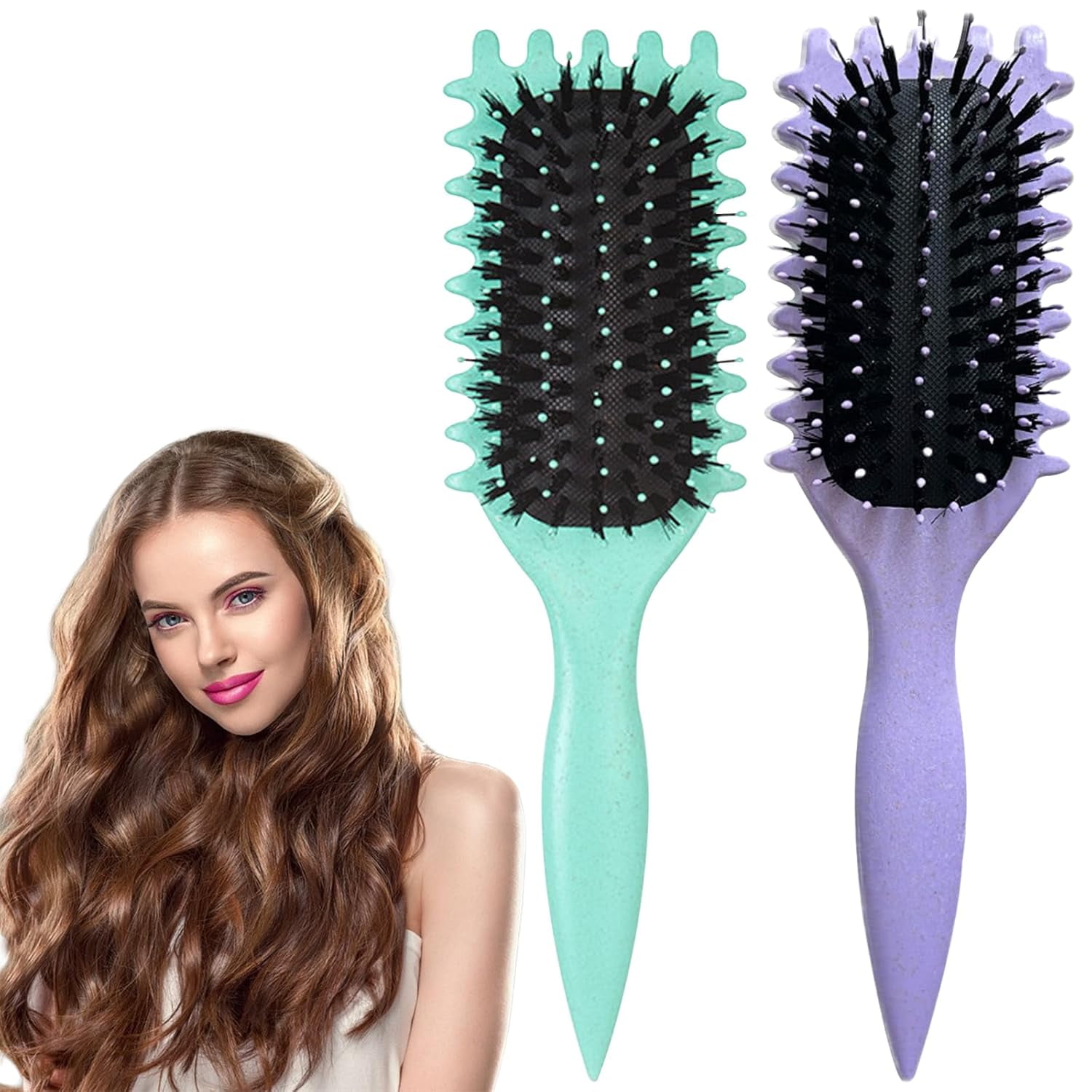 Curl Defining Brush Curl Hair Brush Curl Define Styling Brush Walmart