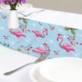 thumbnail image 6 of GZHJMY Christmas Flamingo Snowflake Table Runner Seasonal Table Cloth Runner for Kitchen Dining Table Wedding Party Holiday Coffee Dining Home Decor 13 x 70 Inches, 6 of 7