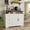 White, variant on Ataucjin 47" Antique White Storage Cabinet with Doors & Drawers, Farmhouse Sideboard Buffet Cabinet with Storage, Kitchen Pantry Hutch Cabinet, Coffee Bar Station Table for Kitchen, Livingroom, Dining