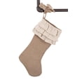 thumbnail image 2 of fenncostyles.com Holiday Décor Jute Design Natural Christmas Stocking, One Piece, 2 of 6