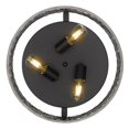 thumbnail image 4 of Golden Lighting 3171-FM15 BLK-CW 15 in. Bailey 3 Light Matte Black Flush Mount Ceiling Light, 4 of 4