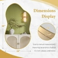 thumbnail image 4 of FRMALL 24"x36" Irregular Wall Mirror Gold Mirror Cloud Shaped, 4 of 10
