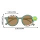 thumbnail image 3 of Gafas De Sol Redondas De Montura Pequea, De Plstico Ligero, Negras, De Estilo Clsico, Ideales Para Actividades Al Aire Libre Y Para Uso Diario En El Trabajo. Un Par., Ukhbmc | F, Color, 3 of 9