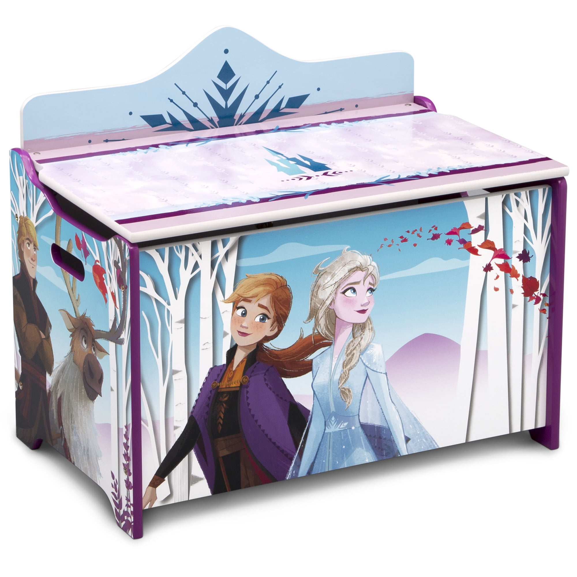Disney Frozen ANNA ELSA Storage Trunk Collapsible Foldable Canvas Toy Chest ~NEW 