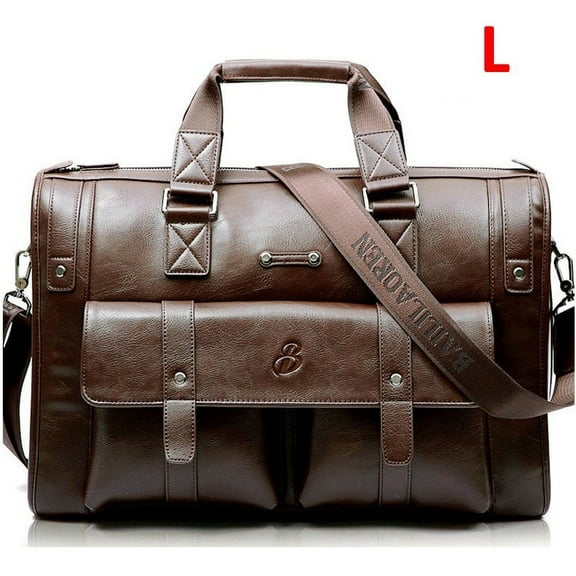 Zee Leather – Men’s Leather Black Briefcase Business Handbag Messenger Bags Male Vintage Shoulder Bag Large Laptop Travel Bags