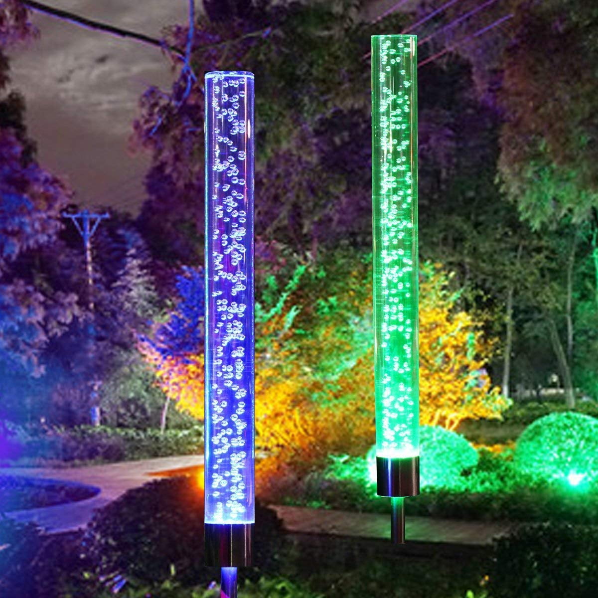 LED Garden Bear Solar Lights Patio Yard Lawn Waterproof Stake Lamp Party 