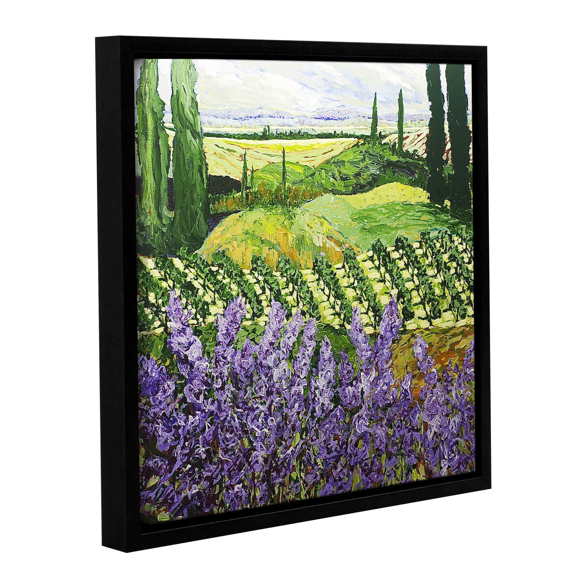 ArtWall Allan Friedlander "Chinaberry Hill" Gallery-Wrapped Floater-Framed Canvas