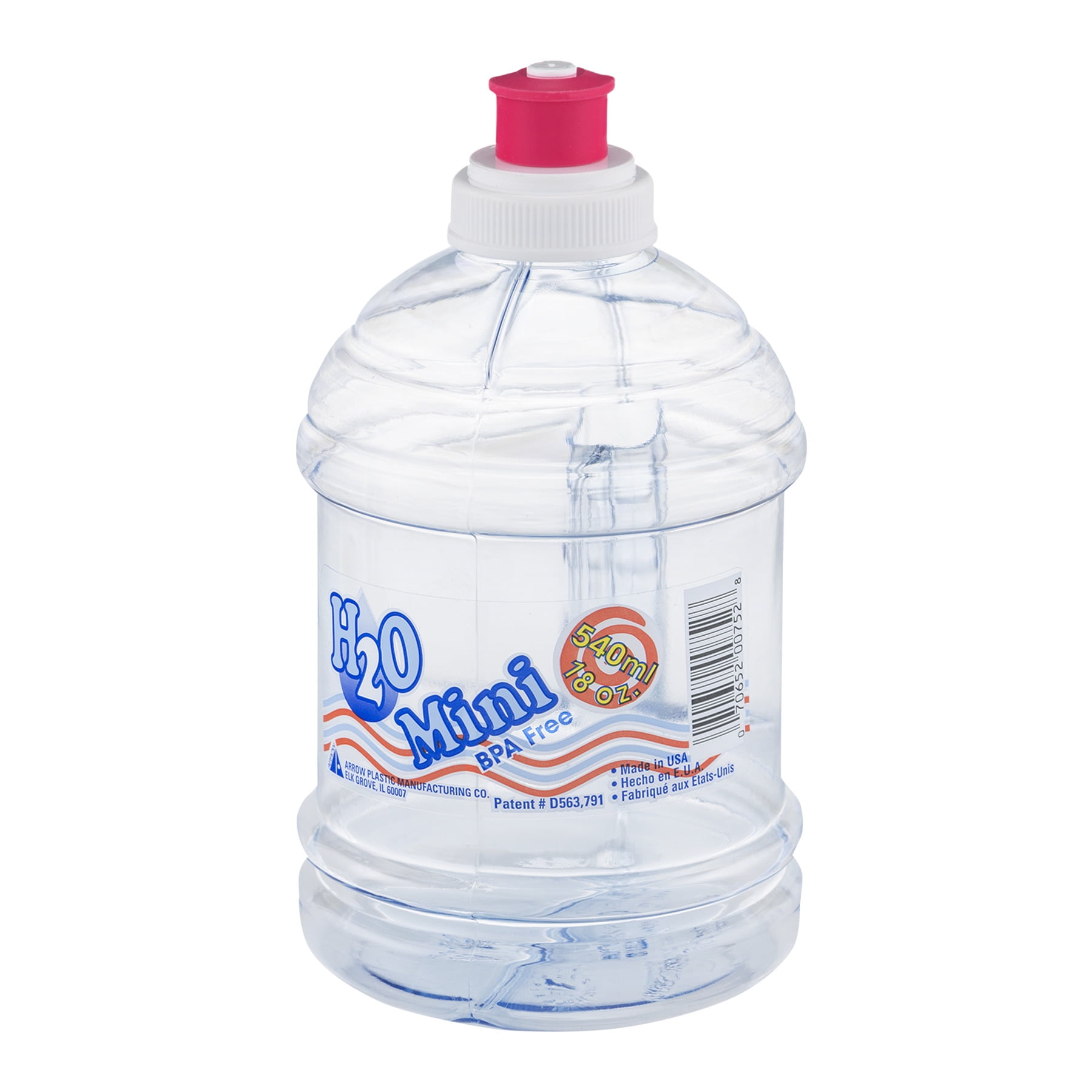 Arrow 18 Ounce Plastics H2o Beverage Clear Bottle Walmartcom