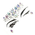 thumbnail image 1 of Minnieouse Joyas para la cara de los ojos, pegatinas autoadhesivas de diamantes de imitación, joyería geométrica, decoraciones para uñas DIY, Tratamientos faciales Blanco, 1 of 6
