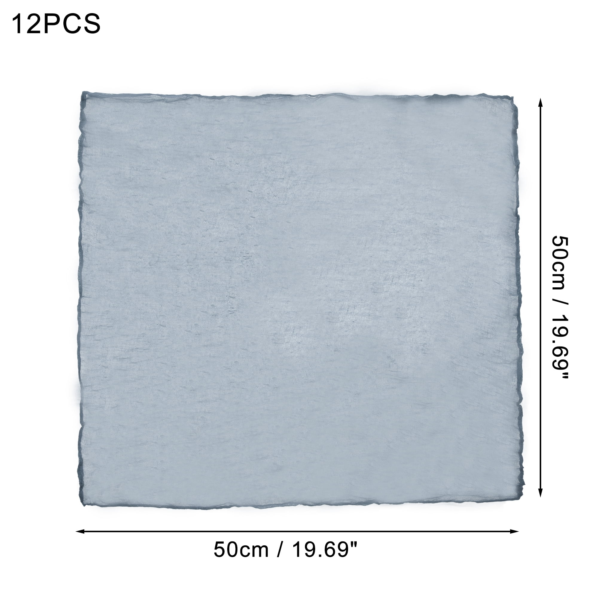 Unique Bargains 12Pcs Polyester Heat Resistant Washable Table Mats Blue