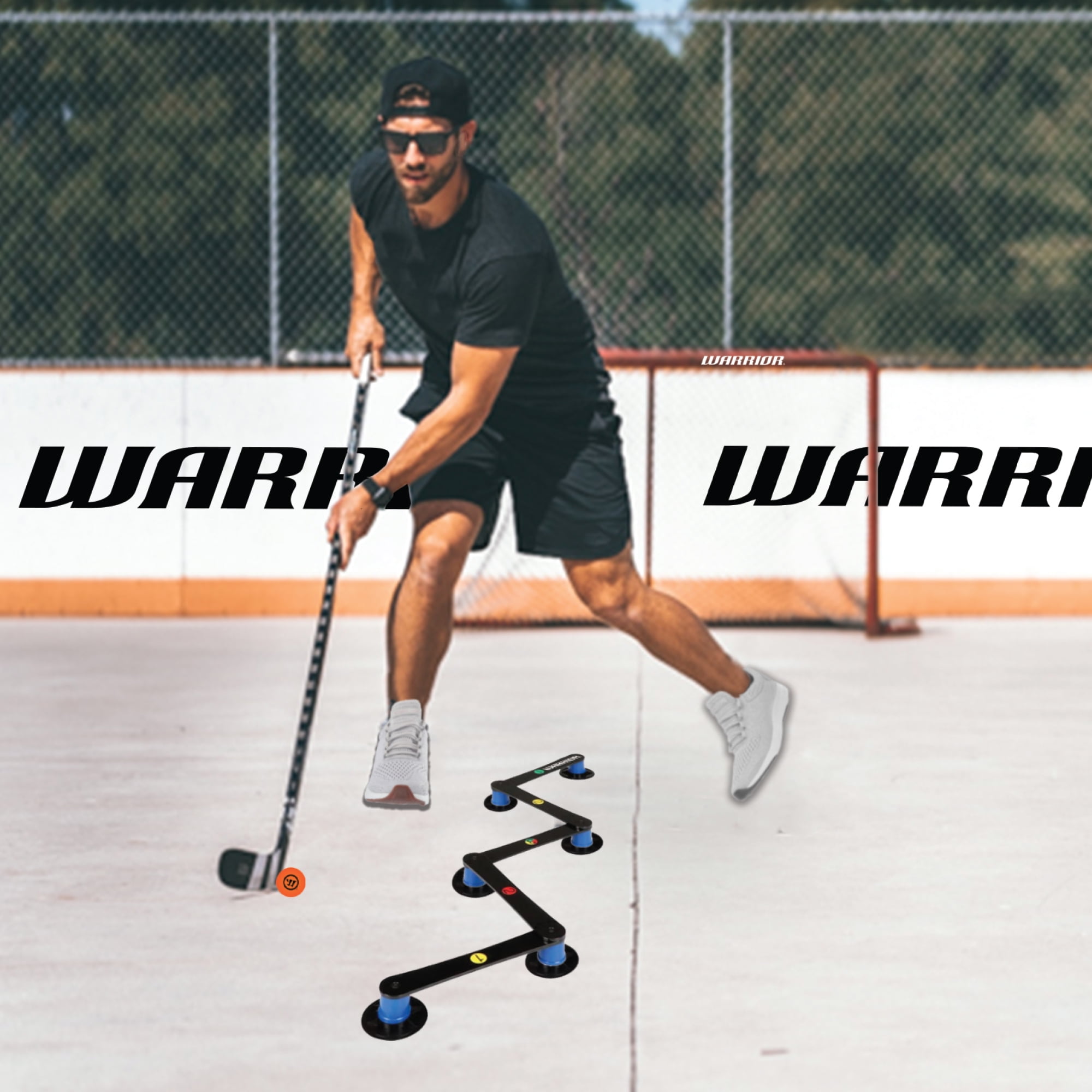 Warrior 50″ Wood Street Hockey Player Stick, Youth Ages 5–10, Right-Hand Curve