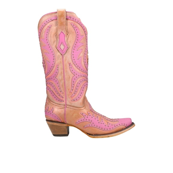 Corral Boots Womens Glow In The Dark Embroidered Snip Toe Cowboy Mid Calf