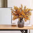 thumbnail image 5 of Artificial Flowers Artificial Flowers Bouquet, Faux Gypsophila Flowers Silk Flower for Home Kitchen Restaurant Centerpieces Wedding Table Party Decoration (Orange), 5 of 8