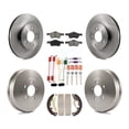 thumbnail image 1 of Transit Auto Front Rear Disc Brake Rotors Semi-Metallic Pads and Drum Kit (7Pc) for Car Ford Escape Mercury Mariner K8S-102043, 1 of 11