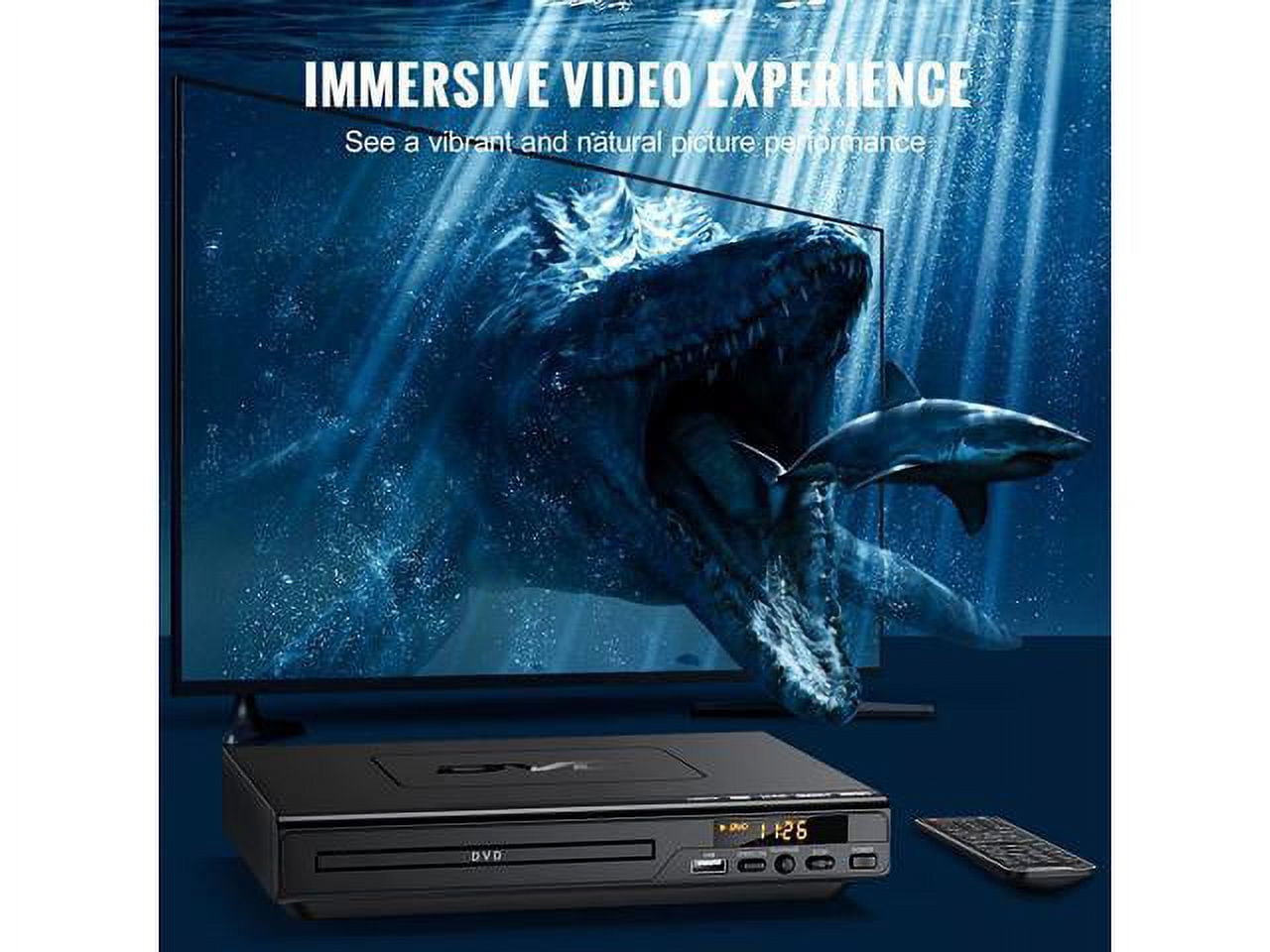 Meihao 1080p HD DVD Player with HDMI & RCA Cable, MH-XNSA83