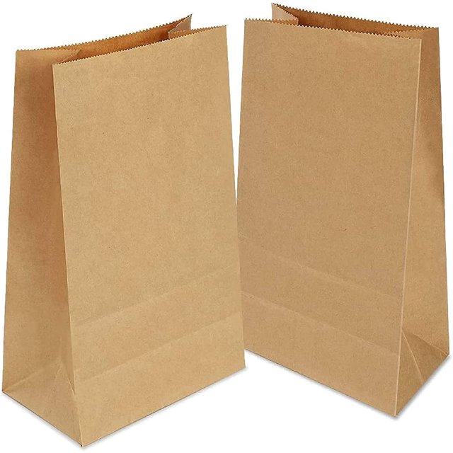 Bolsa Kraft, Bolsa Kraft 100 Piezas 12x7x21.5 cm, Bolsa Papel Kraft, Bolsa Regalo, Bolsa Papel para Navidad, Fiesta, Cumpleaños, Boda Kuyhfg Bienvenido a Kuyhfg