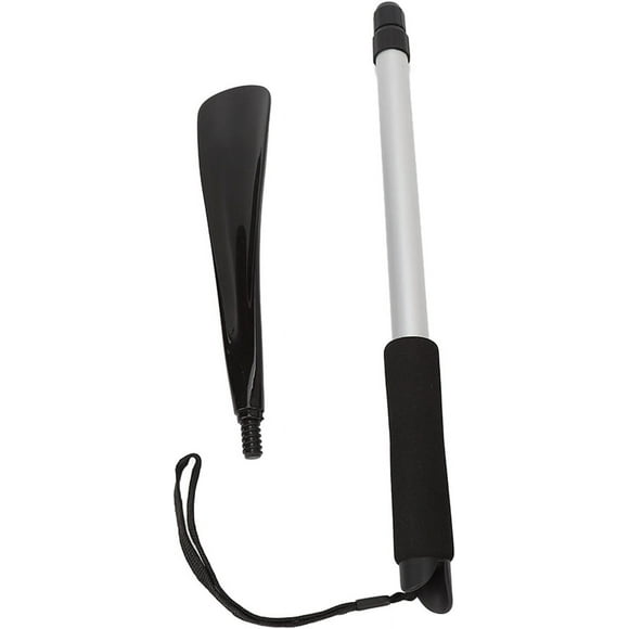 Huggegwe Corne de Chaussure en Métal, Corne de Chaussure à Long Manche pour Aînés Hommes Corne de Chaussure Extensible Lève-Chaussures à Long Manche pour Enfants Femmes CJB91-64949