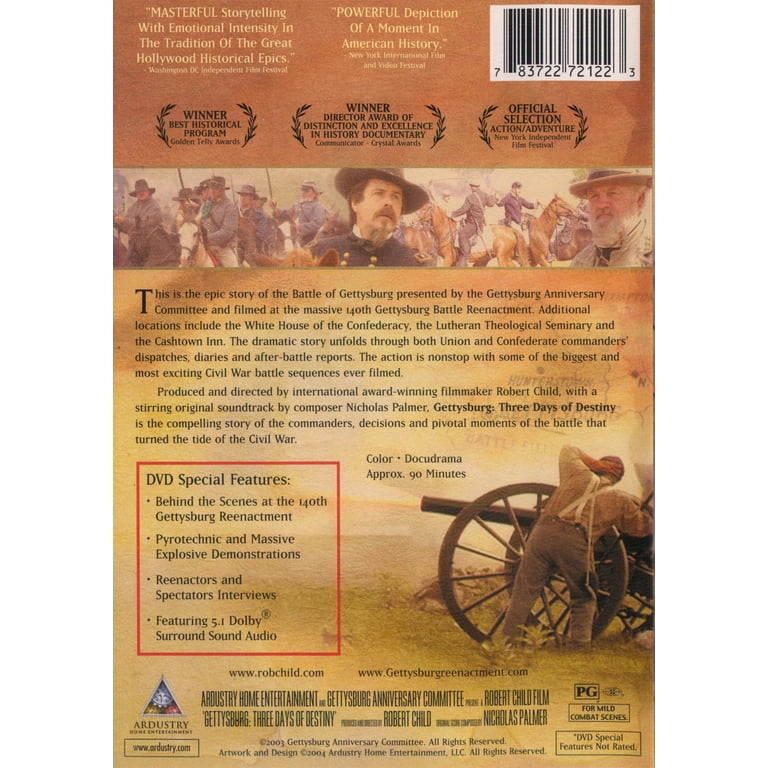 Gettysburg: Three Days of Destiny - Walmart.com