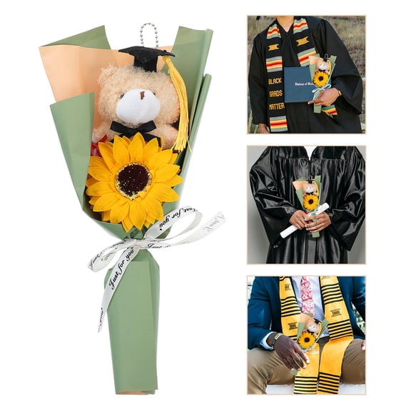 NICEXMAS Graduation Bears Assorted Color 1Set Realistic Craftsmanship Celebration Accessory