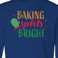 thumbnail image 4 of Inktastic Christmas Baking Spirits Bright with Green Oven Mit Long Sleeve Youth T-Shirt, 4 of 5