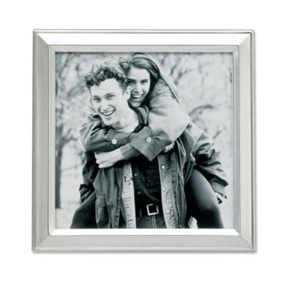 Lawrence Frames  Brushed Silver Plated 5x5 Metal Picture Frame - Silver - 5x5