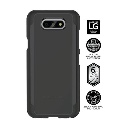 Body Glove Cadence Black Gel Phone Case with Built-In Antimicrobial for LG K31 Rebel, LG Phoenix 5, LG Fortune 3, LG Risio 4