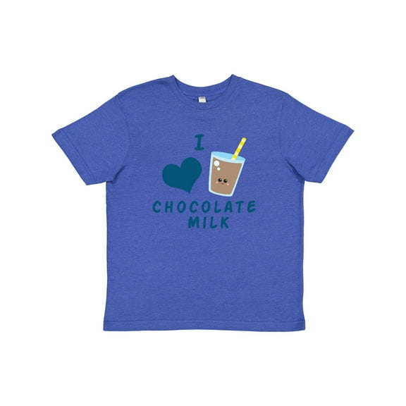 Inktastic I Love Chocolate Milk Youth T-Shirt