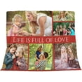 thumbnail image 3 of Personalised Photo Blanket Throw,Customized Blankets with Photo Text Collage, Custom Flannel Blankets for Child and Adults Mother's Day Birthday Wedding Gift Fits Couch Sofa Bedroom 125x100cm, 3 of 6
