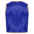 thumbnail image 4 of inhzoy Adult Men's 2PCs Arabian Prince Outfits Satin Sleeveless Vest Waistcoat with Hippie Harem Pants Royal Blue&White M, 4 of 7
