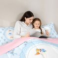 thumbnail image 5 of Manfei Cartoon Coquette Bowknot 7-Piece Twin Bedding,Lovely Wildlife Goose Bedding Comforter Set,Pink Reversible, 5 of 7