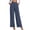*Blue, variant on Women's High Waisted Wide Leg Dress Pants , Breathable Pleated Work Slacks For Women , Ladies' Business Casual Trousers with Pockets,Black,S-2XL