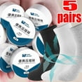 thumbnail image 2 of Disposable Travel Socks for Men Women Washable Compression Socks One Time Portable Compression Cotton Sock for Business Trips white-1pair, 2 of 6