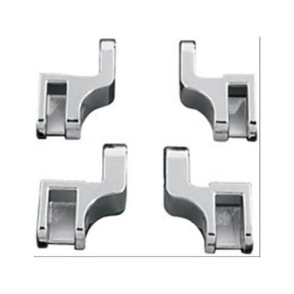 Kuryakyn Relocator Chrome Brackets for Driver Floorboards (7528)