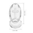 thumbnail image 2 of KAKOWELY Figura de cruz de cristal: decoración de mesa para la celebración de la luna llena del bebé, recuerdo de boda y decoración de aniversario - Adorno de cruz para escritorio, 2 of 4