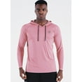 thumbnail image 2 of NELEUS Mens UPF 50+ Long Sleeve Shirts Hoodies Sun Protection Workout Dry Fit,Pink,US Size S, 2 of 10