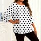 thumbnail image 2 of TaTaai Long Sleeve Gradient Top for Plus Size, Women's Casual T-Shirt Blouse, Round Neck Loose Fit, Soft Home Wear, All Seasons Everyday Attire Gift, 2 of 6