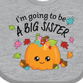 thumbnail image 4 of Inktastic I'm Going to be a Big Sister- cute Halloween pumpkin Girls Baby Bib, 4 of 4
