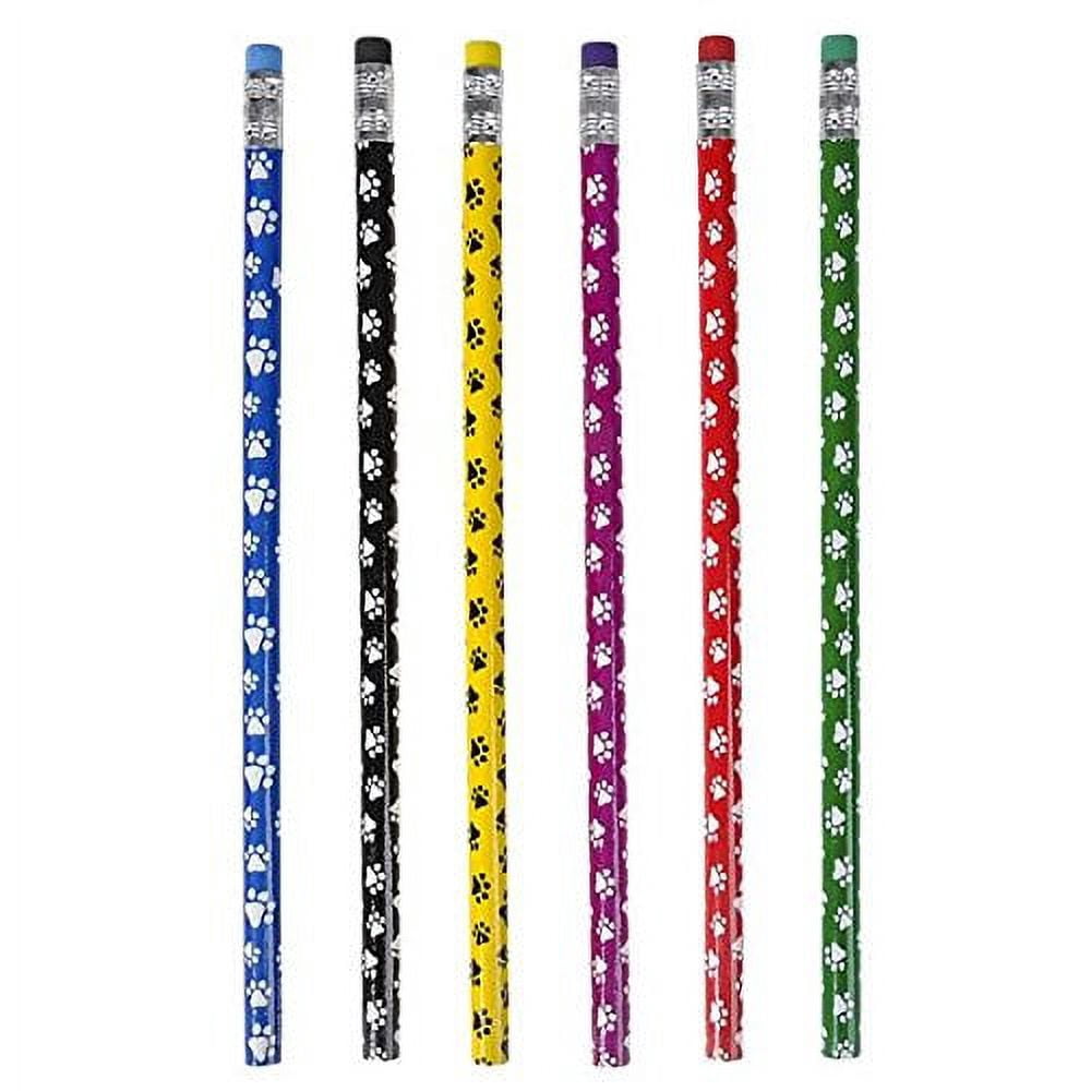 Rhode Island Novelty 7.5 Inch Paw Print Pencils, Pack of 96