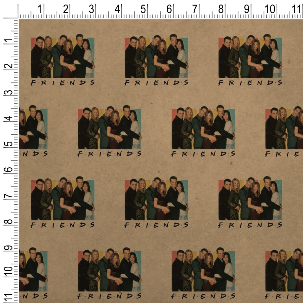 Friends It's All About Friends Premium Kraft Roll Gift Wrap Wrapping Paper