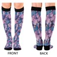 thumbnail image 4 of FORMRS Womens Knee High Socks Casual Long Thick Travel Daily Wear, 1 Pair, Watercolor Pink Marble Pattern, 4 of 6