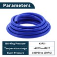thumbnail image 4 of Unique Bargains Silicone Vacuum Tubing Hose Automotive Vacuum Line 26.2Ft 1/2" 13mm ID 3mm Thickness 1 Pc High Temperature 130PSI Max Pressure for Air and Water, 4 of 6