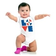thumbnail image 4 of Domical Republic Flag DR Pride Love Romper Boys or Girls Infant Baby Brisco Brands NB, 4 of 6