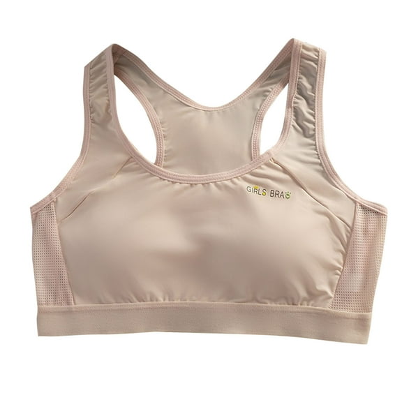 Bovxnpu Summer Girls Underwear, Girls Cotton Training Bras Sports Bra, Girls' Sports Bra Breathable Underwear Thin With Built-in Chest Cushion Underwear 14-18 Years