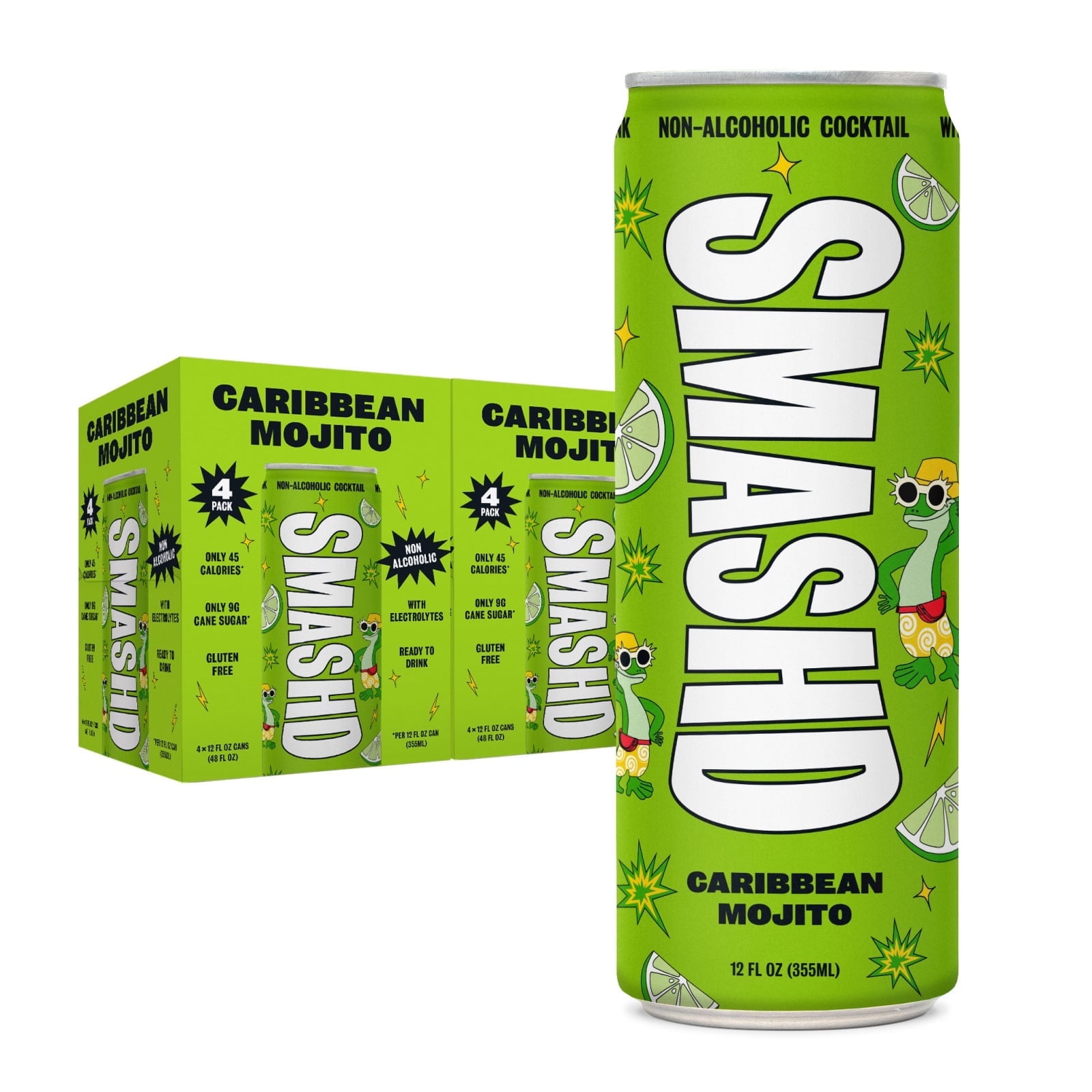 SMASHD Alcohol-Free Mocktails, Non-Alcoholic Beverage Flavored