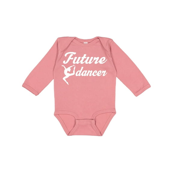 Inktastic Future Dancer Childs Dancing Girls Long Sleeve Baby Bodysuit