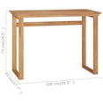 thumbnail image 4 of vidaXL Desk 100x45x75 cm Solid Teak Wood, 4 of 5
