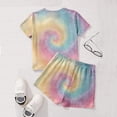 thumbnail image 3 of CCRFTGI Summer Outfits for Kids Girls Size 10-12 Casual Lounge 2 Piece Outfits Short Sleeve T Shirt and Elastic Waist Shorts Active Gym Sets for Girls Yellow 9-10 Years, 3 of 4