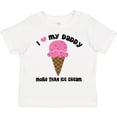 thumbnail image 3 of Inktastic I Love Daddy More Than Ice Cream Girls Toddler T-Shirt, 3 of 5
