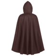 thumbnail image 4 of Zylarhe Mens Hooded Cape Shawl Robe Old Men Warm Jacket Hooded, 4 of 4